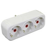 Разветвитель 3 розетки с/з  250В 16А. AY-KA. 77 134 00. Турция.