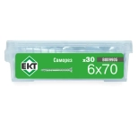Саморез дистанционный ЕКТ 6*70. 30 шт. Китай.