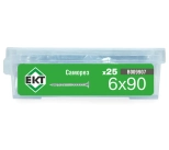 Саморез дистанционный ЕКТ 6*90. 25 шт. Китай.
