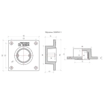 Подрозетник СаундПак S 150x150х50 мм
