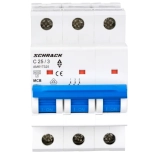 Автоматический выключатель SCHRACK AM 6kA 3P 25А тип С