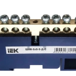 Шина N "ноль" на DIN-изол. 8 мест. ШНИ-6х9-8-Д-С IEK