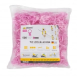 Зажим SLIM 1 мм 3D Krestiki. СВП. 500 шт. Розовый. РФ.
