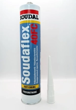 Клей-герметик полиуретановый Soudal Soudaflex 40FC белый. 300мл. Бельгия.