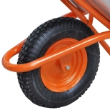 Тачка строительная одноколесная Brado Expert Pro 130. 130 л. 300 кг.