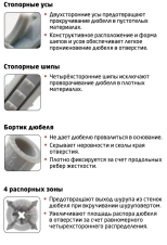 Дюбель распорный 6*35 Чапай. 50 шт. РФ.