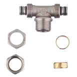 Тройник обжимной Valtec 16х1/2" НР