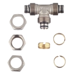 Тройник обжимной Valtec 16х1/2" ВР