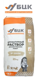 Цементная штукатурка Ежик 223/06. РБ. Для внутр. работ. 25 кг.