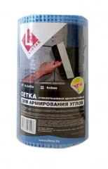 Стеклосетка Lihtar для штукатурки углов 0,2х25м. Ячейка 5х5. Китай.