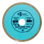 Круг алмазный отрезной Trio-diamond Керамик PRO 125 х 22 мм. 370125. Китай.