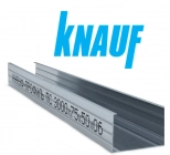 Профиль Knauf для гипсокартона CW: 75x50. Длина 3м. Толщина – 0,6 мм! РФ.