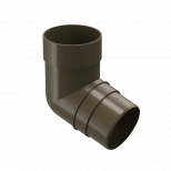 Колено 72º Docke PREMIUM (Каштан).  RAL8017. РФ.