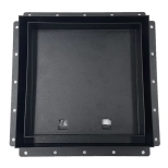 Решетка скрытого монтажа ВИЕНТО SECRET под плитку, с вентилятором, черная