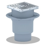 Трап для душа АНИ пласт вертикальный регулируемый 105x105/110 (TA1712)