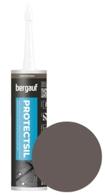 Герметик силиконовый Bergauf Protectsil. 280 мл. Темно-коричневый. Турция.