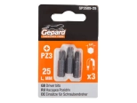 Бита для шуруповерта Gepard PZ3 25 мм. GP3505-25. 3 шт. Китай.