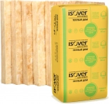 Утеплитель Isover Warm House Slab Теплый Дом, РФ. Толщина 50 мм. В пачке 9,99 м.кв.