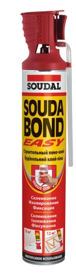 Клей-пена Soudal Soudabond Easy Genius Gun 750 мл.