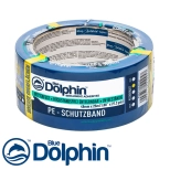 Лента малярная ПВХ голубая Blue Dolphin 48 мм х 25 м. Польша.