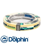 Лента малярная желтая Blue Dolphin 19 мм х 50 м. Польша.