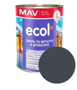 Эмаль Ecol ПФ-115 MAV. Графит. 1 л. РБ.