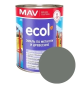 Эмаль Ecol ПФ-115 MAV. Серая. 1 л. РБ.