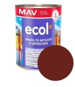 Эмаль Ecol ПФ-115 MAV. Вишневая. 1 л. РБ.