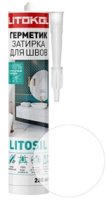 Герметик силиконовый Litokol Litosil. Прозрачный. 280 мл. Турция.