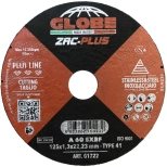 Круг отрезной по металлу GLOBE ZAC 125x1,3x22,2 A60S. Италия.