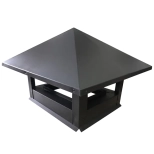 Колпак дымоходный 390х390х410 мм RAL 7024 (серый)