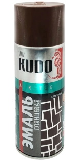Эмаль аэрозольная универсальная KUDO RAL 8017 (коричневый) 520 мл, KU-1012