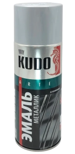 Эмаль аэрозольная универсальная KUDO (алюминий металлик) 520 мл, KU-1025