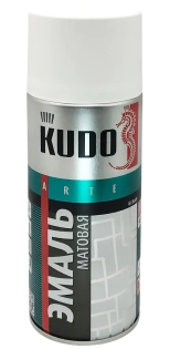 Эмаль аэрозольная универсальная KUDO RAL 9003 (белый матовый) 520 мл, KU-1101