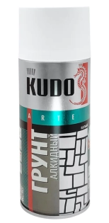Грунт аэрозольный алкидный универсальный KUDO KU-2004 белый 520 мл