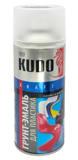 Грунт-эмаль для пластика KUDO RAL 7031 (серый) 520 мл, KU-6001