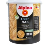 Лак для паркета и полов Alpina Аква (шелковисто-матовый) 2,5 л