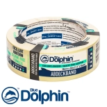 Лента малярная желтая Blue Dolphin 38 мм х 50 м. Польша.
