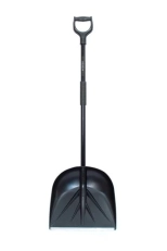 Лопата для уборки снега Санта 420х400 мм (черная)