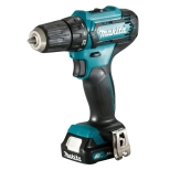Аккумуляторная дрель-шуруповерт Makita DF333DWAE в кейсе.