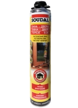 Монтажная пена Soudal Professional (окна, двери) под пистолет 750 мл.