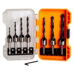 Набор сверл по дереву с зенкером 3-10 мм, 7 шт RAGE (552057)