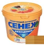 Антисептик тонирующий для дерева Сенеж Аквадекор. 112 Дуб. 2,5 кг. РФ.