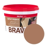 Шпатлевка готовая MAV Brava Profi-1 по дереву. Какао. 0,7 кг. РБ.