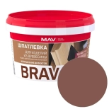 Шпатлевка готовая MAV Brava Profi-1 по дереву. Махагон. 0,7 кг. РБ.