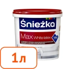 Sniezka MAX. Латексная интерьерная краска. Польша. 1 л.