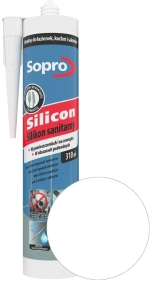 Герметик силиконовый Sopro. 310 мл. Белый 10. Польша.