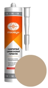 Герметик силиконовый Тайфун. 280 мл. Бежевый №020. Польша.
