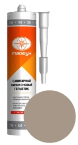 Герметик силиконовый Тайфун. 280 мл. Цементный №211. Польша.