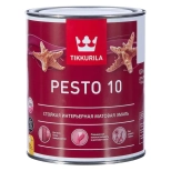 Эмаль для дерева и металла TIKKURILA Pesto 10 База A матовая. 0,9 л. РФ.